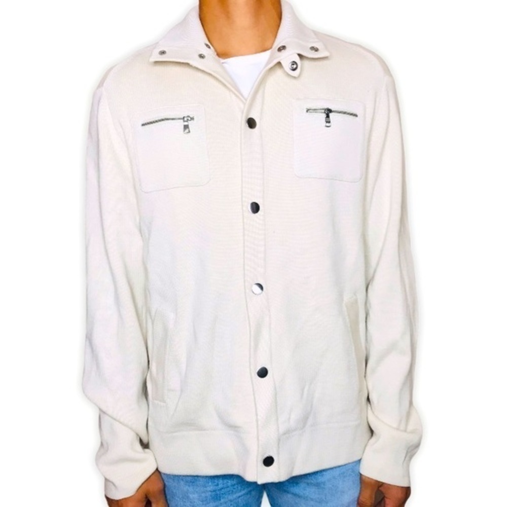 𝅺banana Republic Wool Men’s Sweater Style Jacket